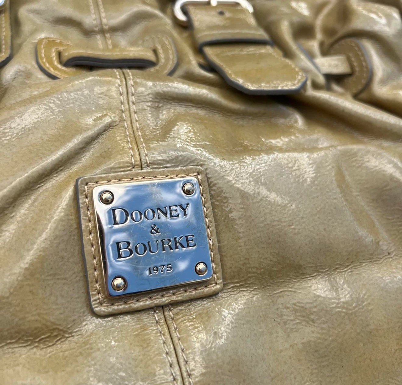Dooney & Bourke Gold Patent Leather Handbag - photo 2