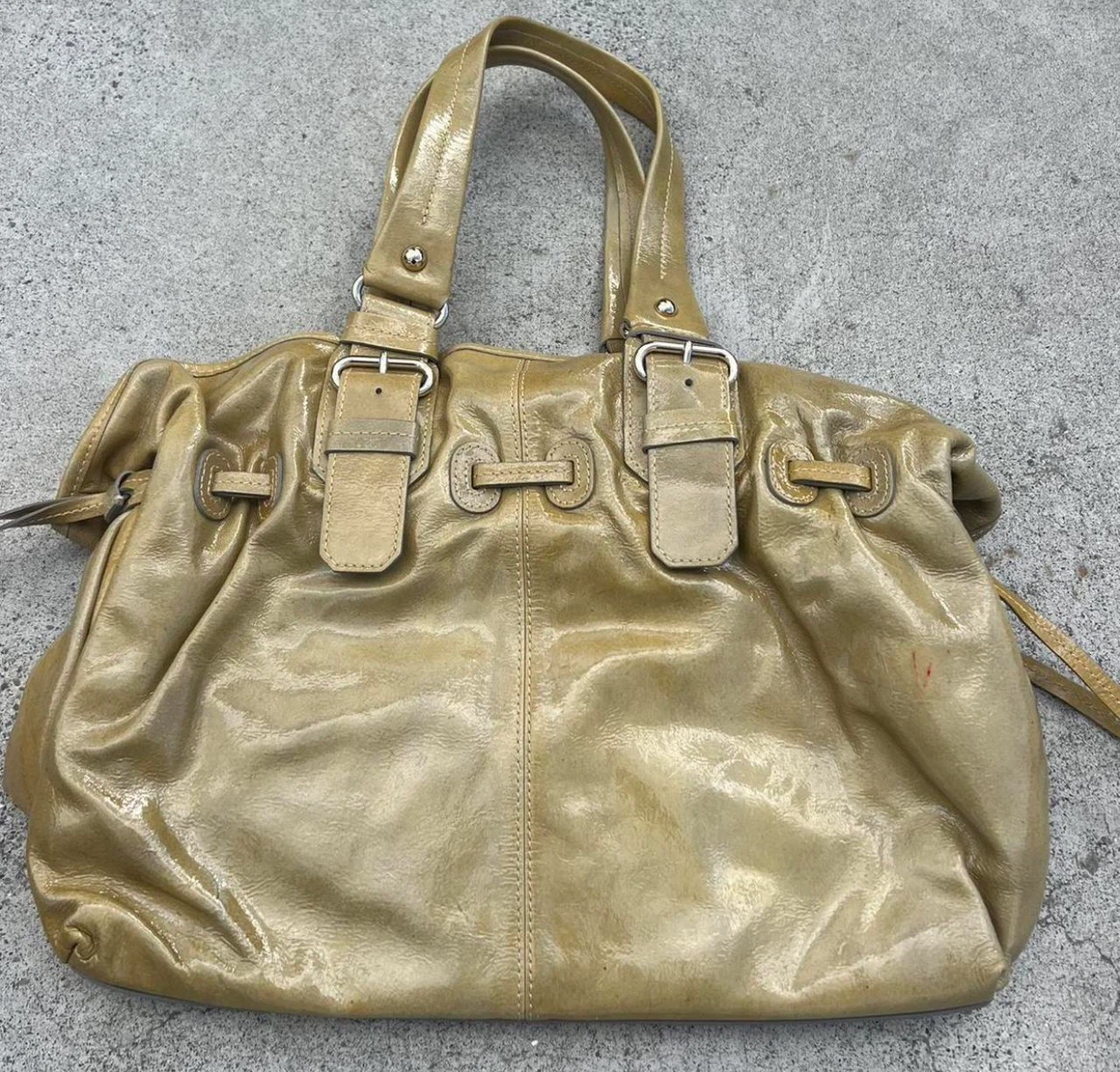 Dooney & Bourke Gold Patent Leather Handbag - photo 3