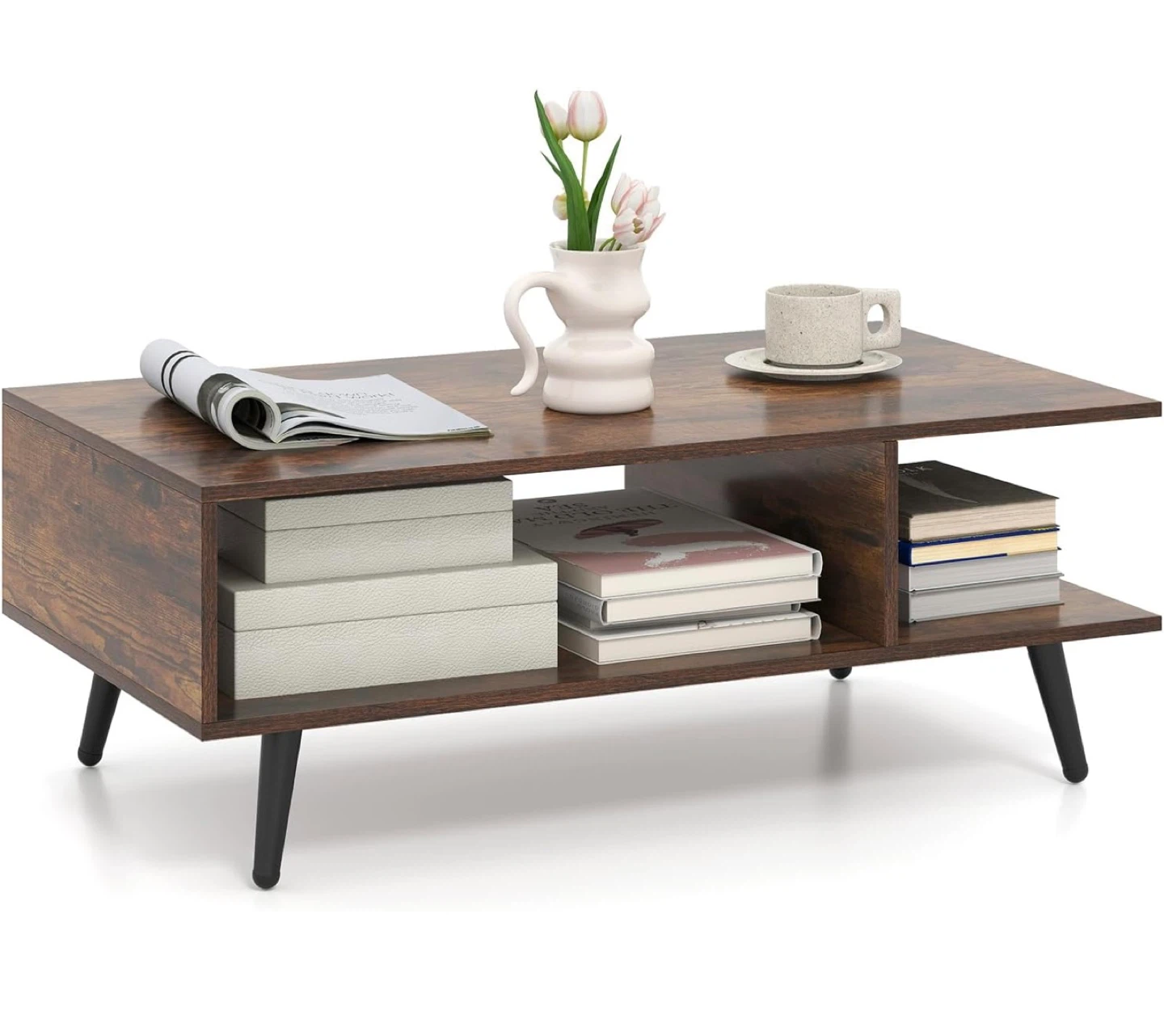 Rustic brown coffee table