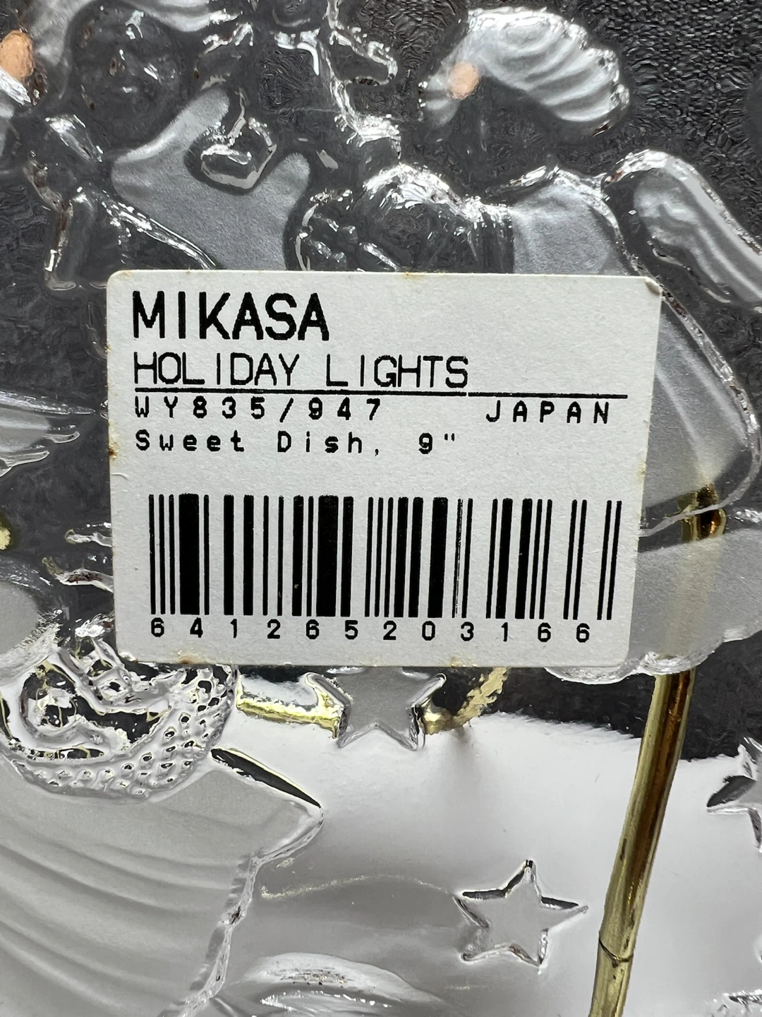 Mikasa "Holiday Lights" 9" Glass / Christmas Candy Plate (NIB) - photo 4