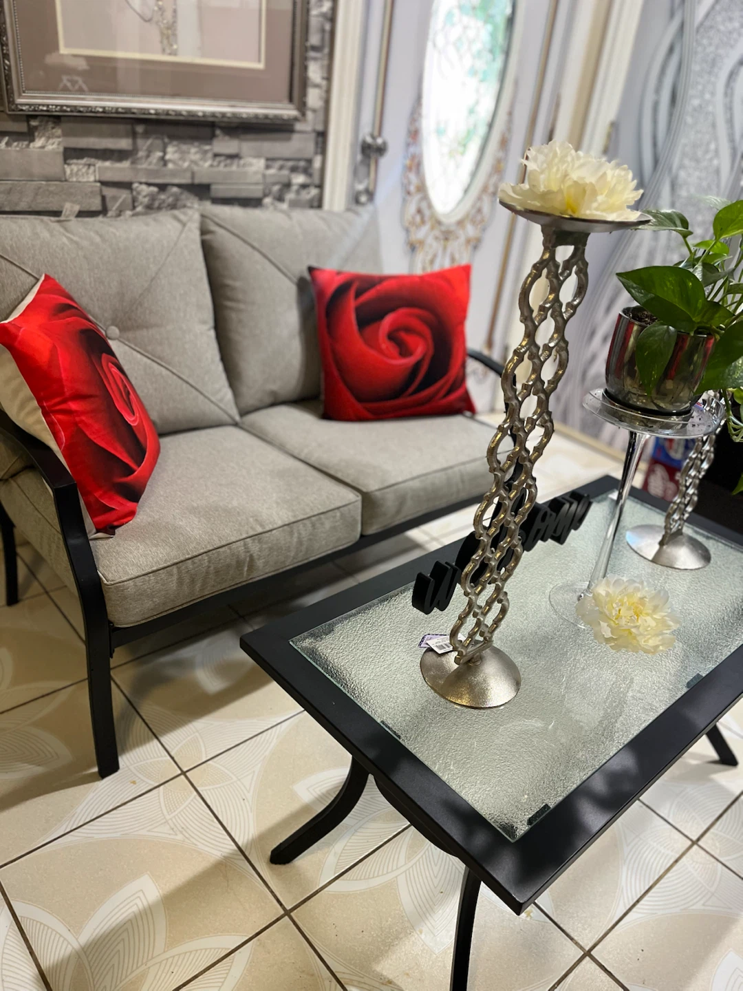 4-Piece Metal Sofa Set - photo 3