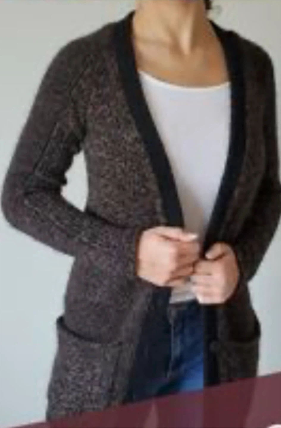 Aritzia Brown Knit Cardigan