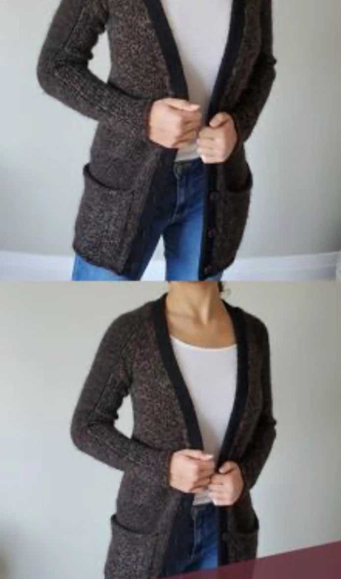 Aritzia Brown Knit Cardigan - photo 3