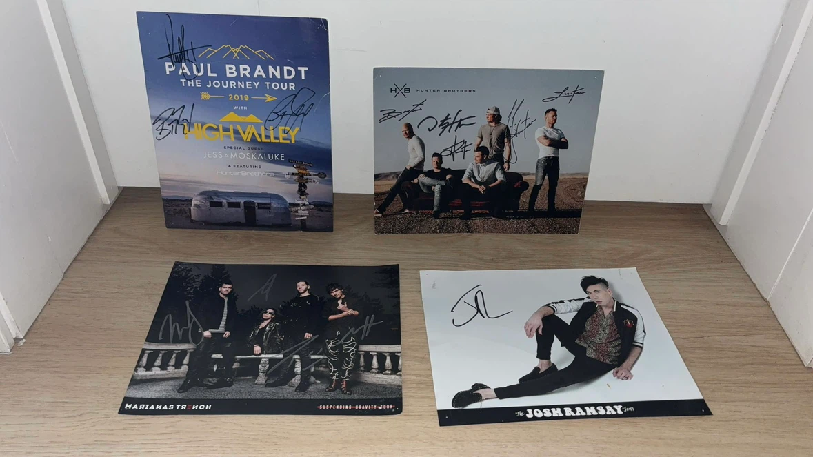 Modern Autographed Canadian Tour Prints Lot