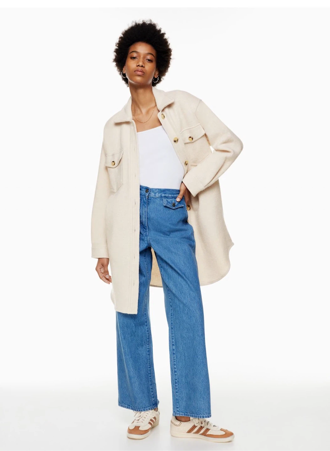 Wilfred Free Wool-Blend Shacket