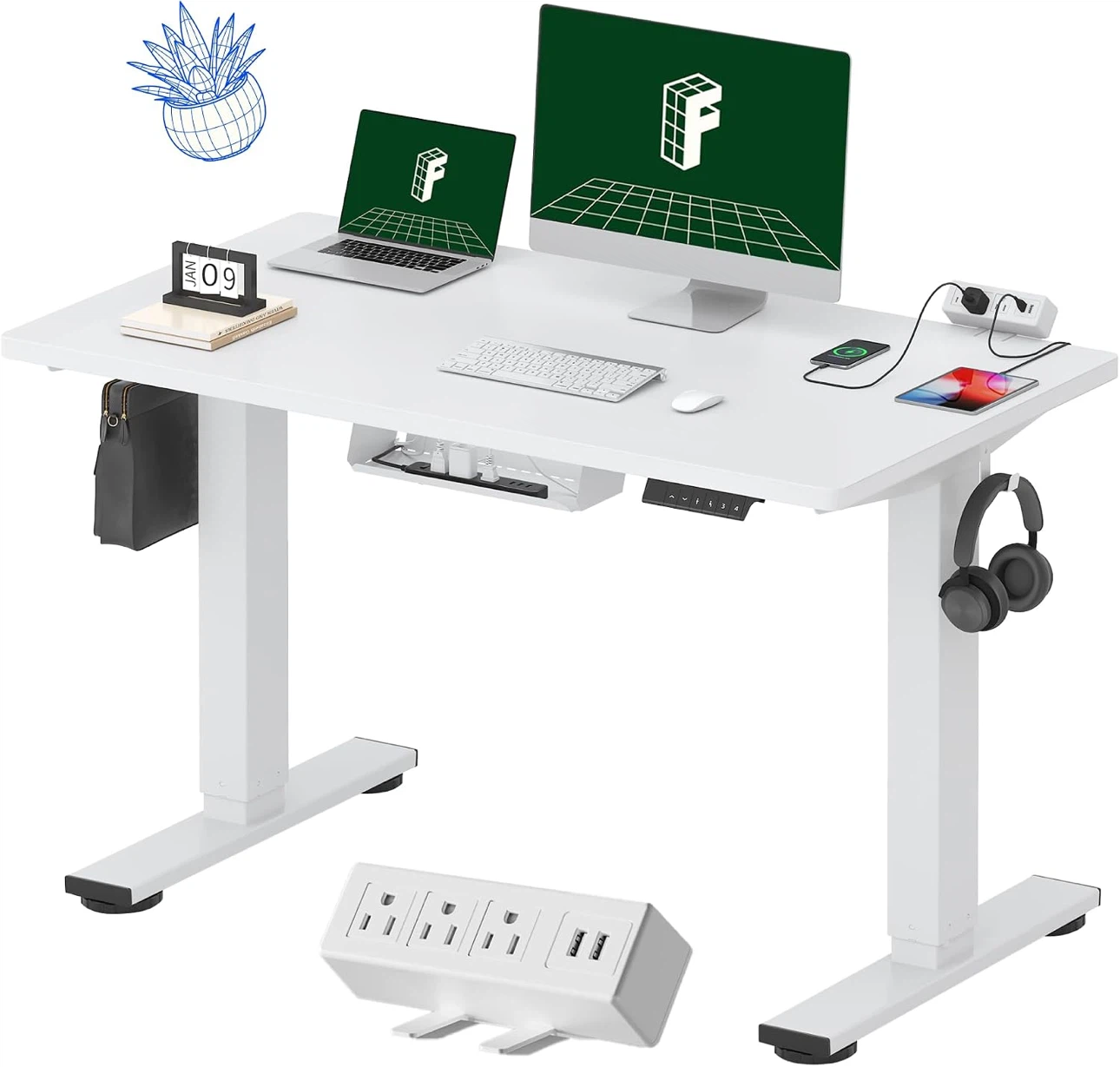 🖥️ FLEXISPOT EN2 Electric Standing Desk 48" x 24" 🖥️