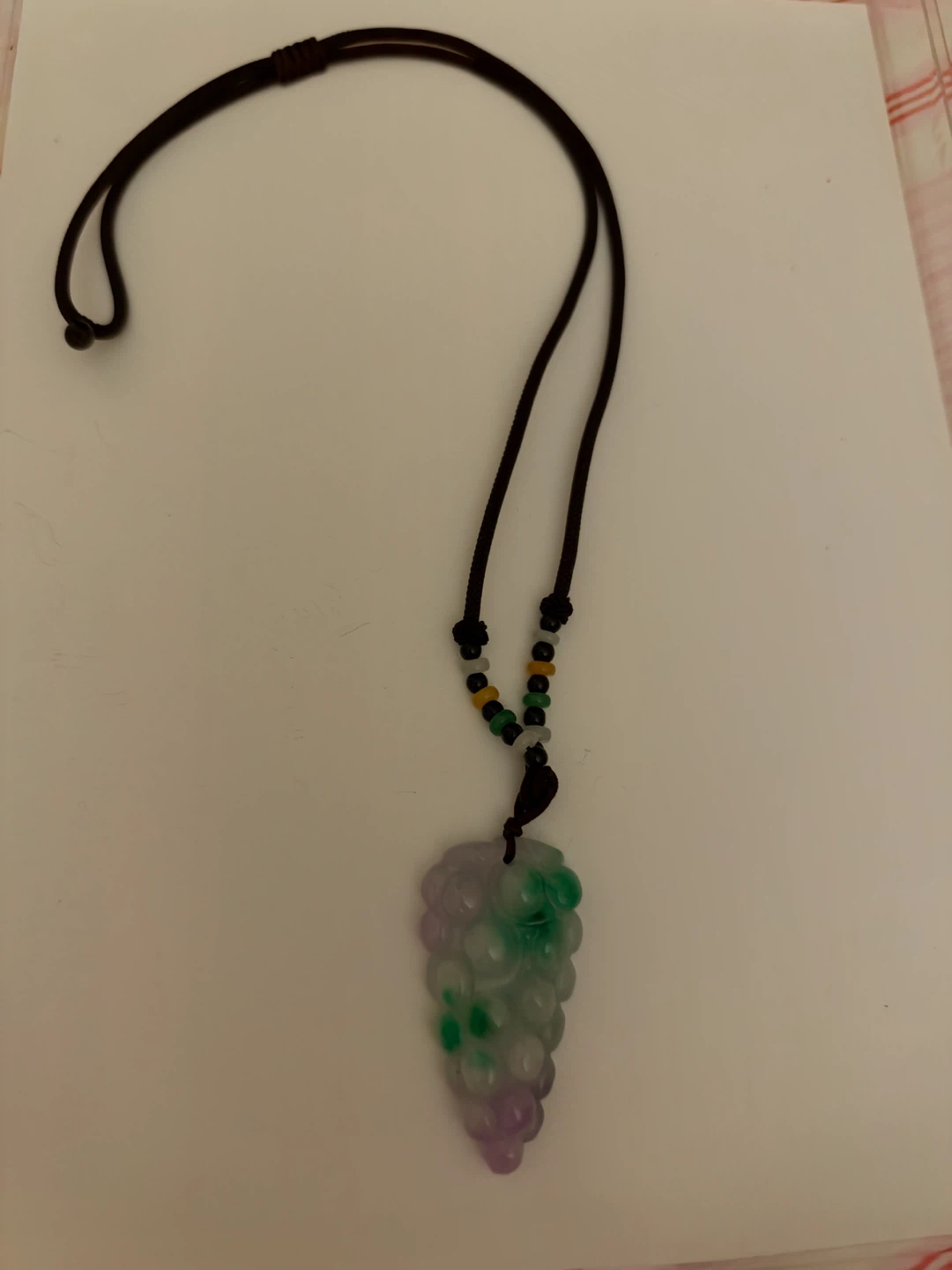 Jade Grape Pendant Necklace