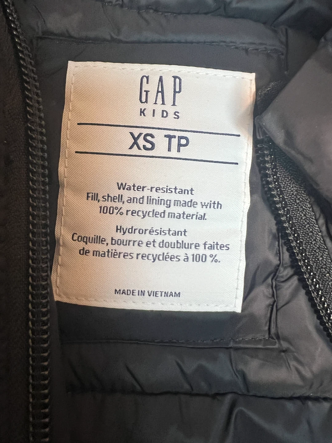 NEW Gap Kids Black Puffer Vest - photo 3