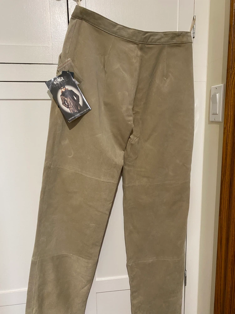 Nuage Suede Leather Pants Size 16 - photo 2