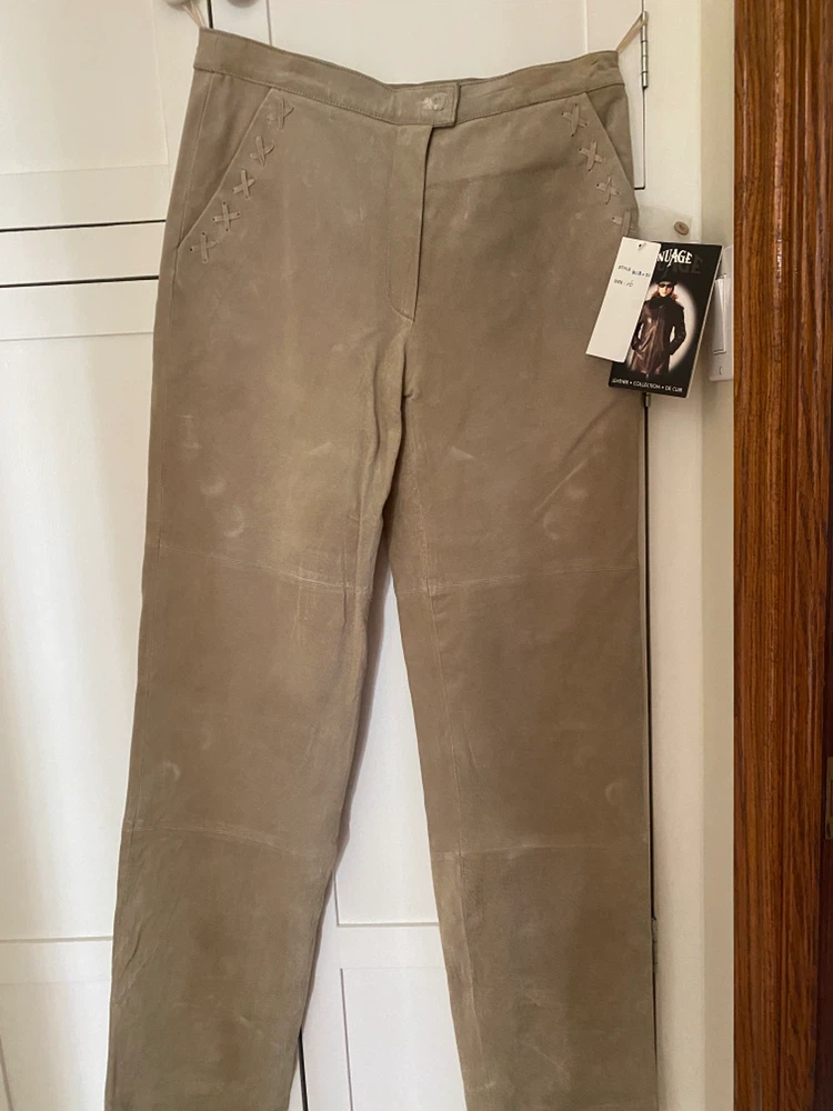 Nuage Suede Leather Pants Size 16 - photo 4