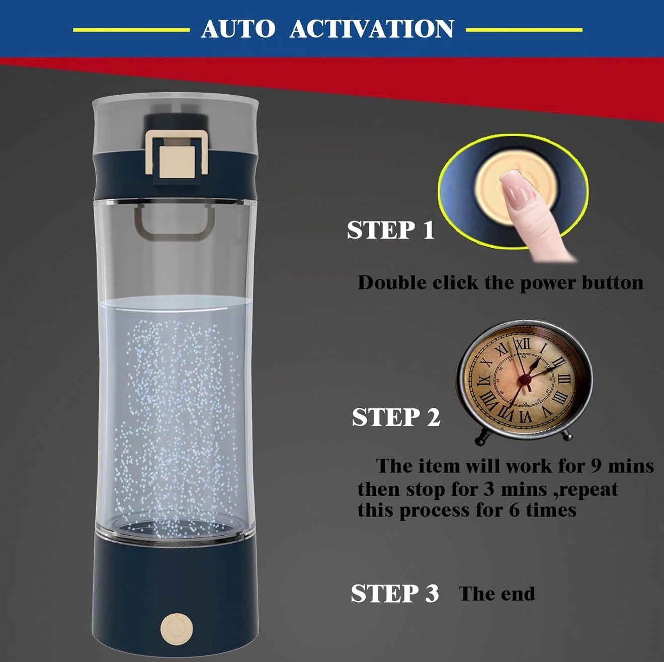Hydrogen Water Bottle 500ml