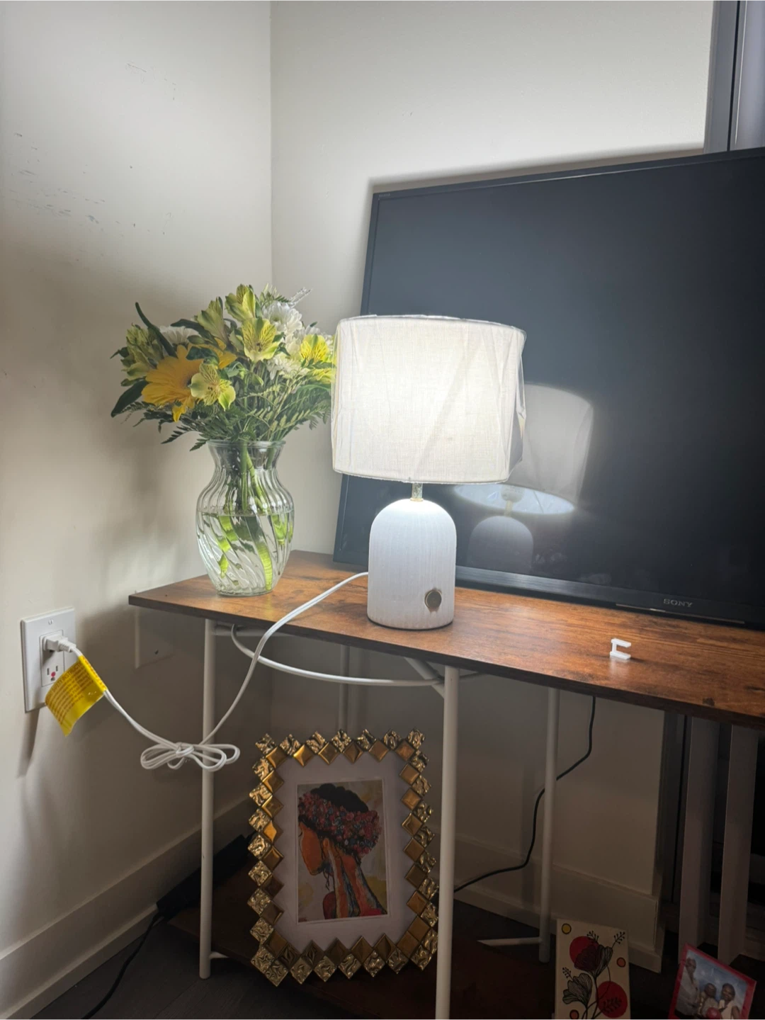 Set of Two Ribbed Table Lamps