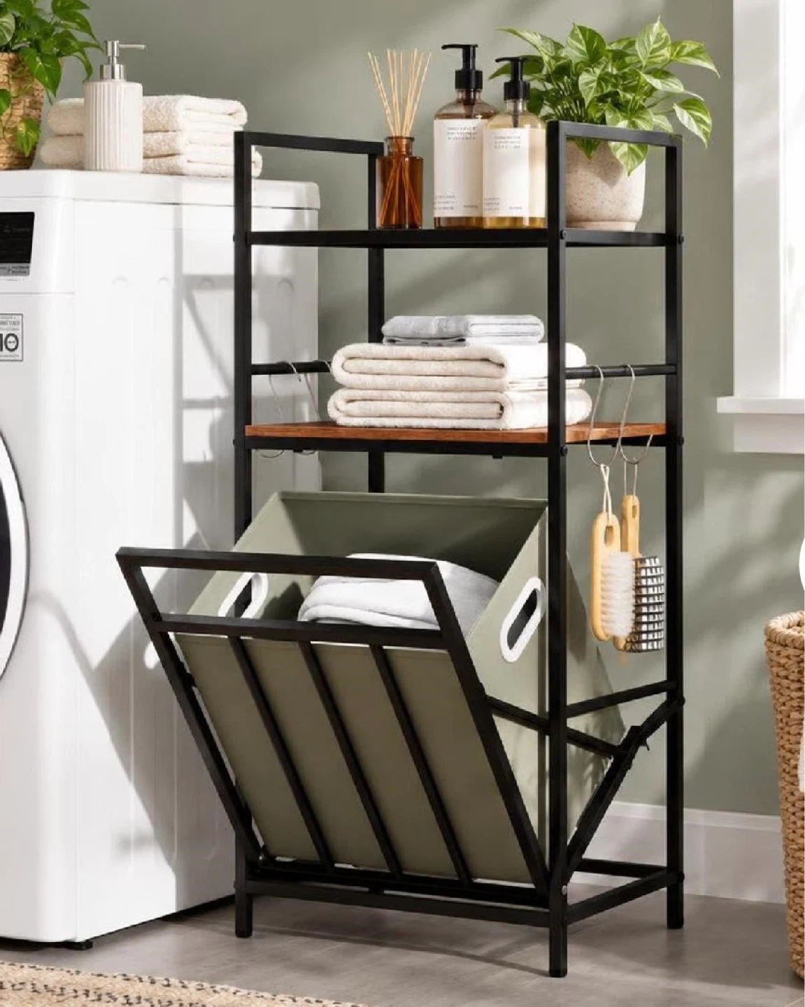 Bathroom Laundry Storage Shelf Unit - photo 4