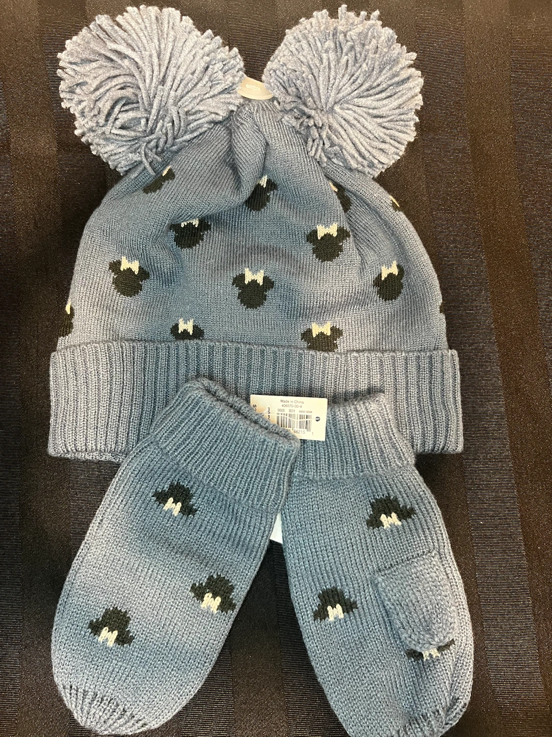 NEW Baby Gap Disney Minnie Mouse Hat and Mittens Set
