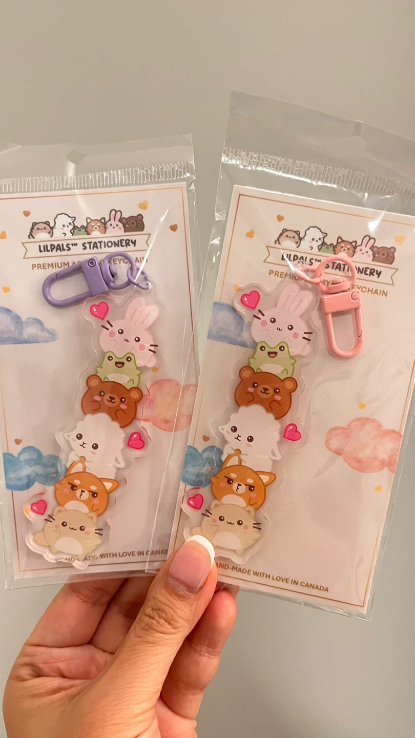 Lilpals Stationery Acrylic Keychains