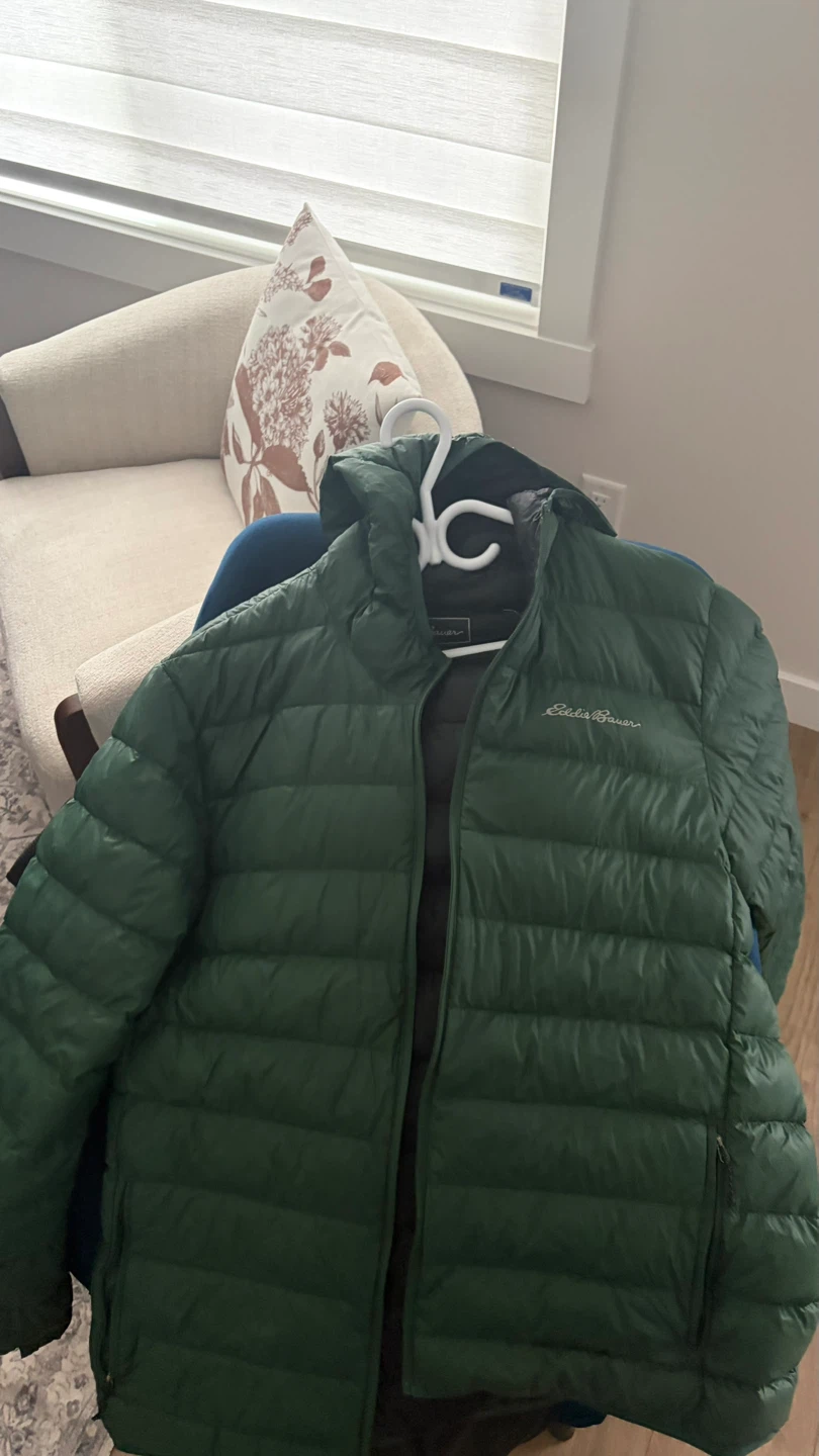 Eddie Bauer Men’s Hooded Down Puffer Jacket - Size Large - photo 2
