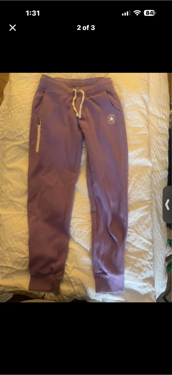 Converse All Star Youth Joggers Purple Size Large - photo 3