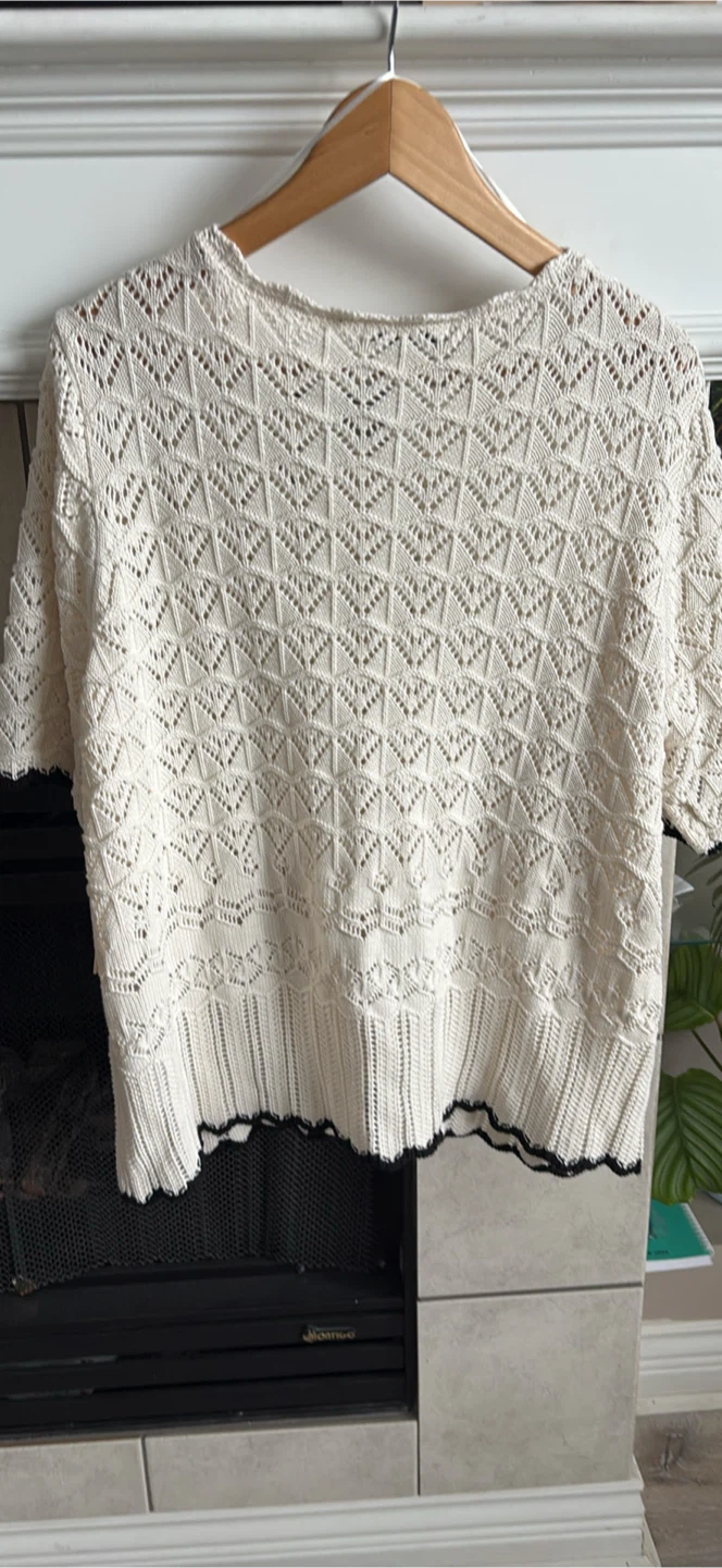 Brand New Black Tape Cream Knit Cardigan - photo 4