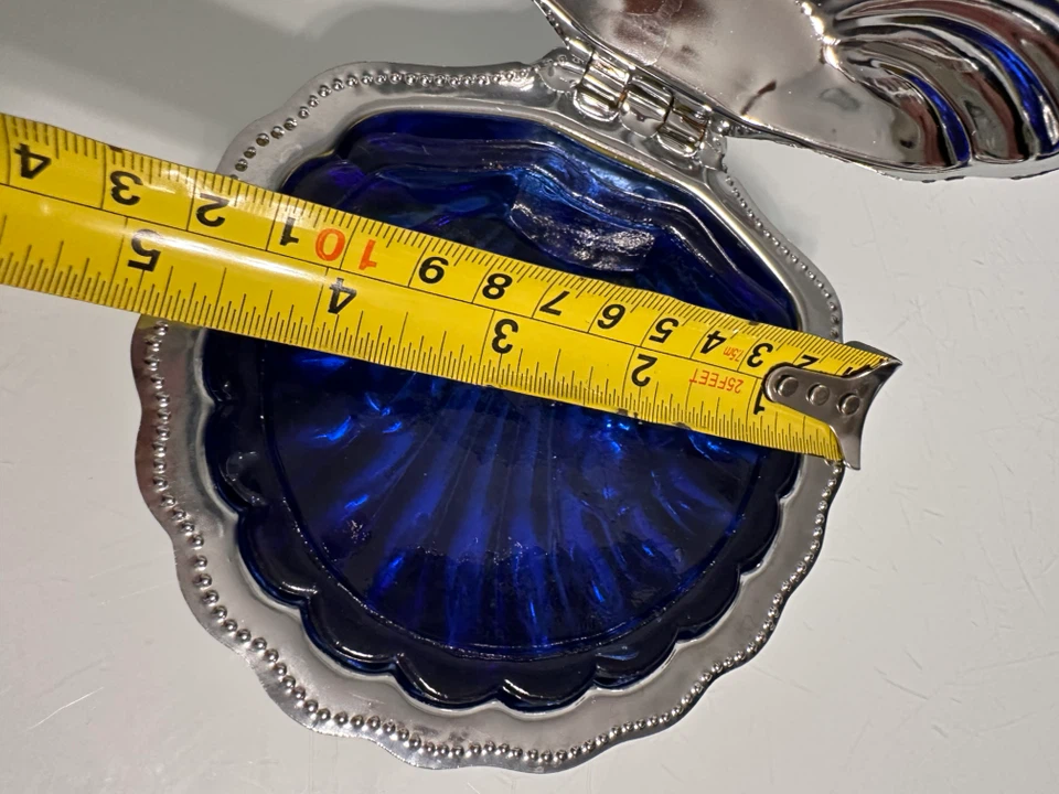 Vintage Clam Shell Butter Dish with Spreader - photo 4