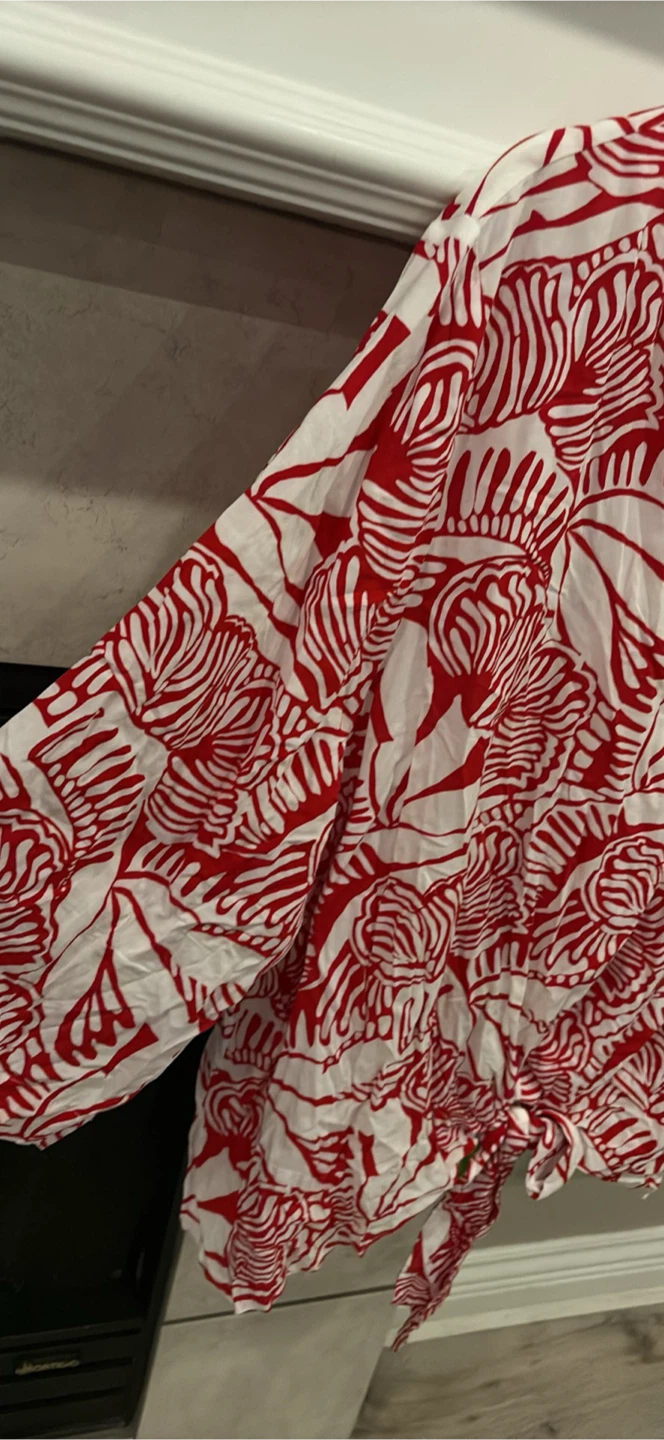 Penningtons Red and White Patterned Top - photo 3