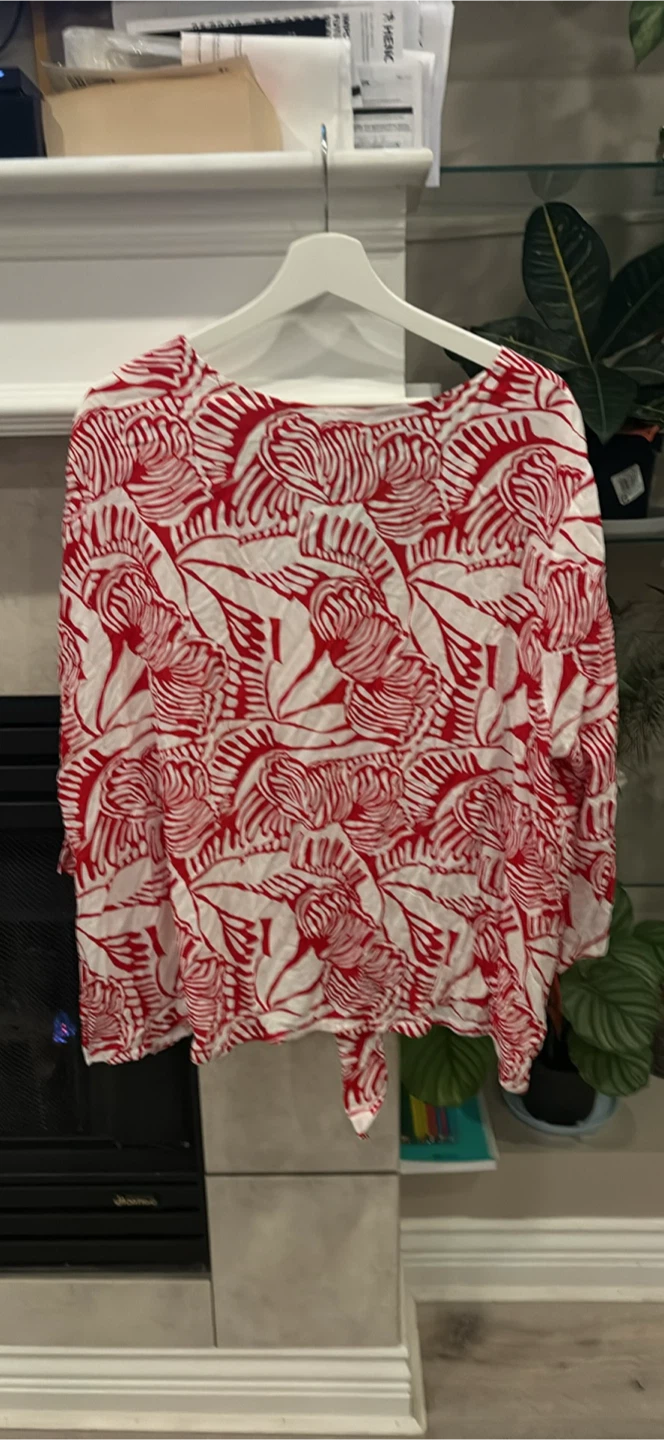 Penningtons Red and White Patterned Top - photo 4
