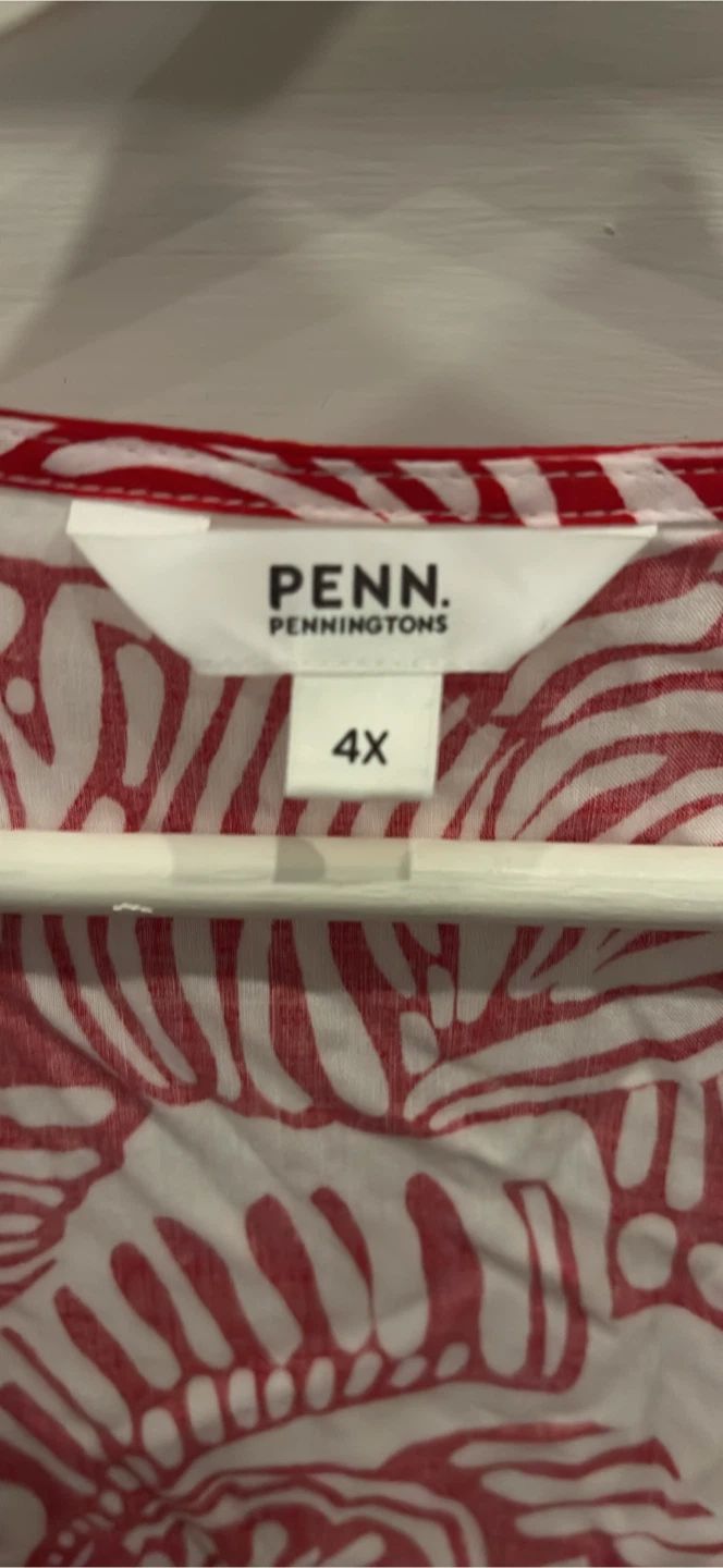 Penningtons Red and White Patterned Top - photo 5