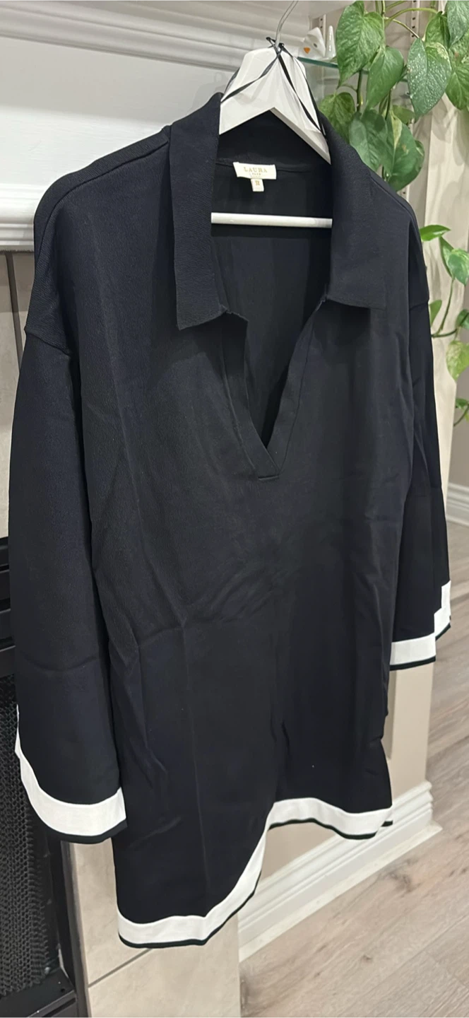 New Laura Plus Black and White Blouse - photo 2