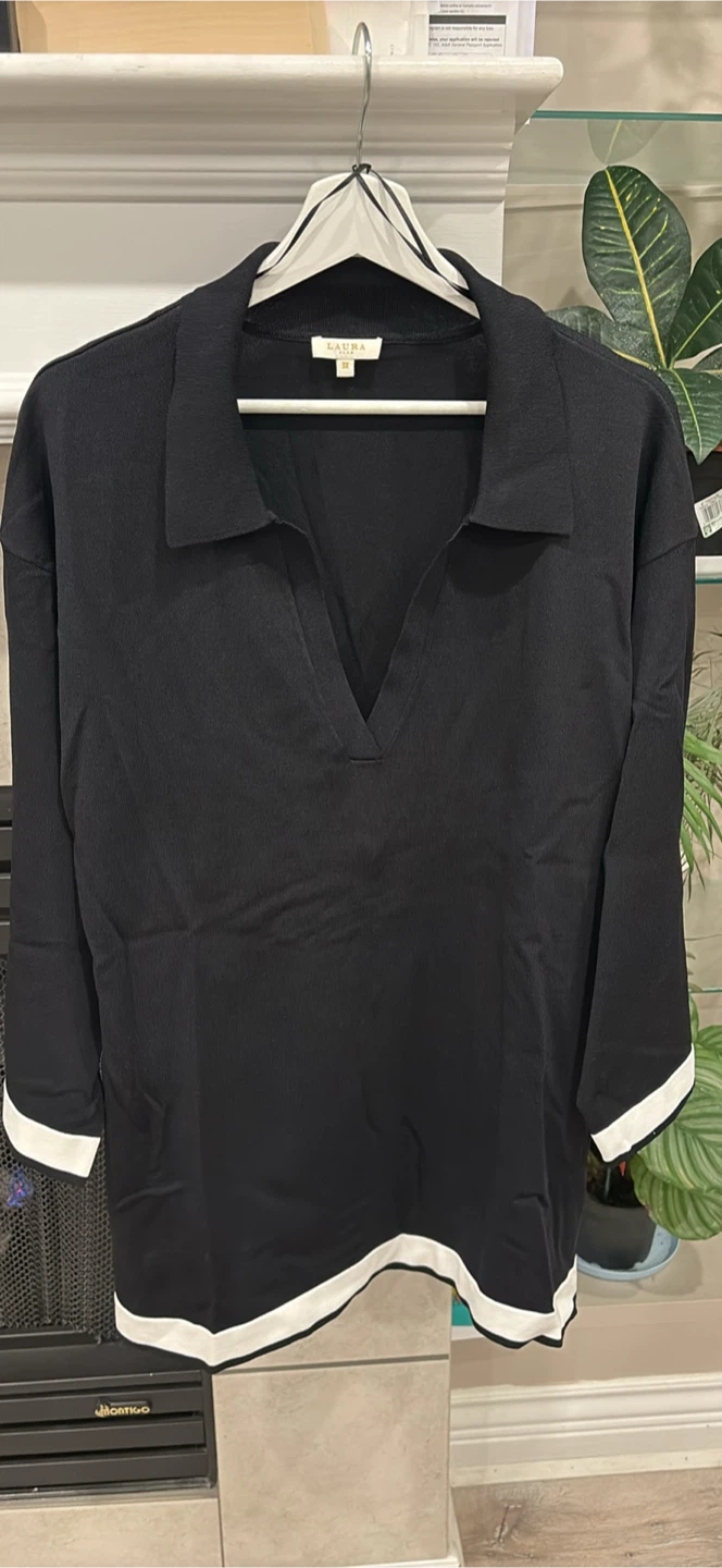 New Laura Plus Black and White Blouse - photo 3