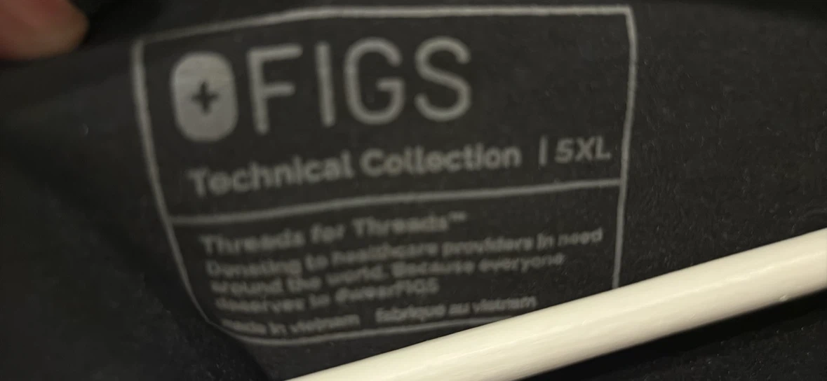 FIGS Technical Collection Scrub Top - Black 5XL - photo 3