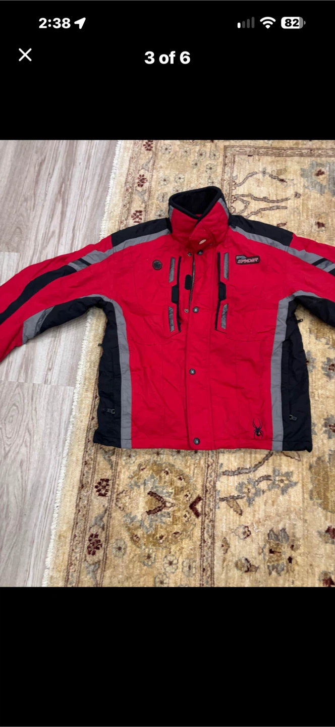 Spyder Red and Black Ski Jacket M - photo 2