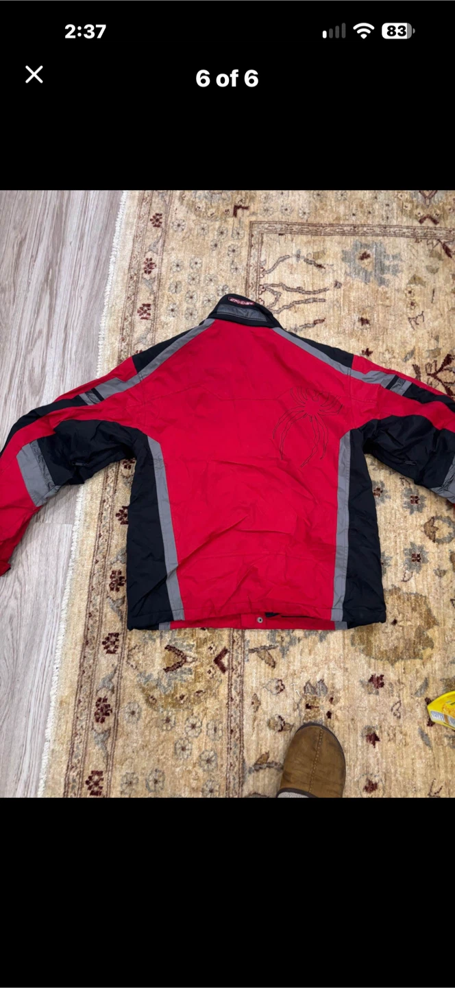 Spyder Red and Black Ski Jacket M - photo 3