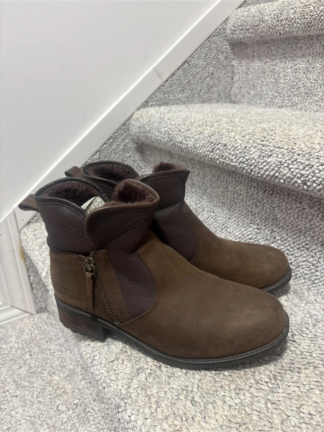 UGG Leather Ankle Boots