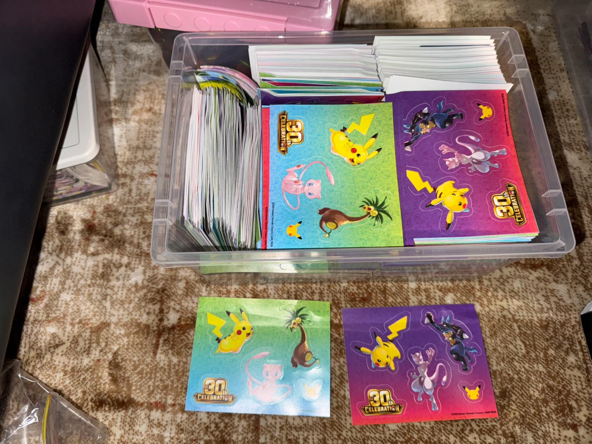 30th celebrations tech stickers