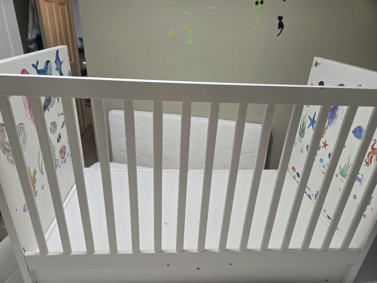 IKEA Gulliver Crib with Mattress-very good condition - photo 2