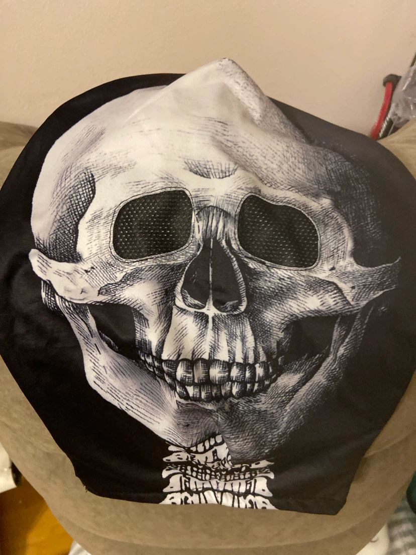 Skull Print Balaclava Mask