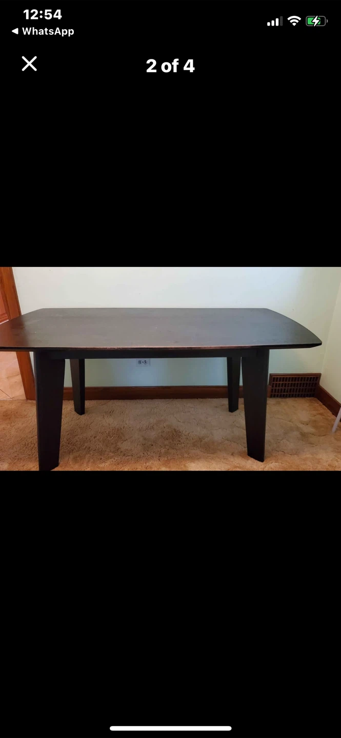 Dark Brown Dining Table - photo 2