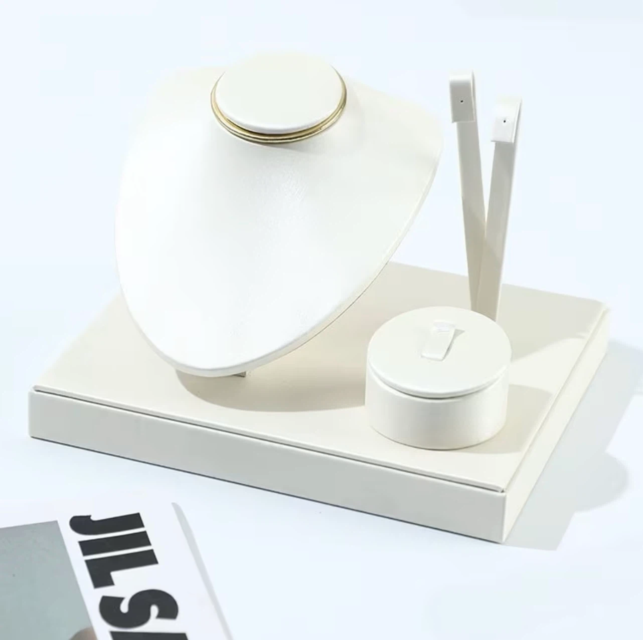 White Jewellery Display Stand Set