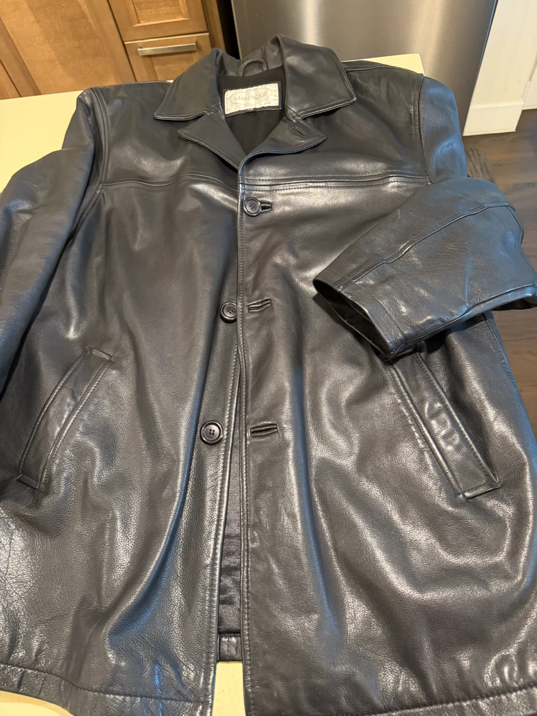 MANTIQUE Black Leather Jacket - photo 4