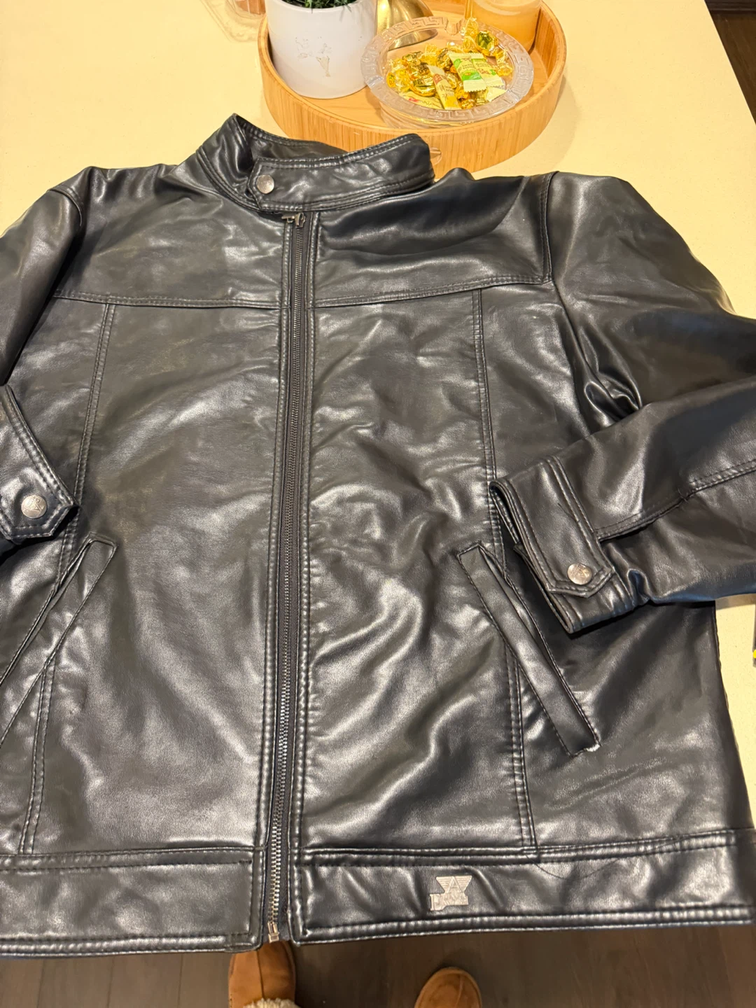 Emporio Armani Collezione Leather Jacket - XXL