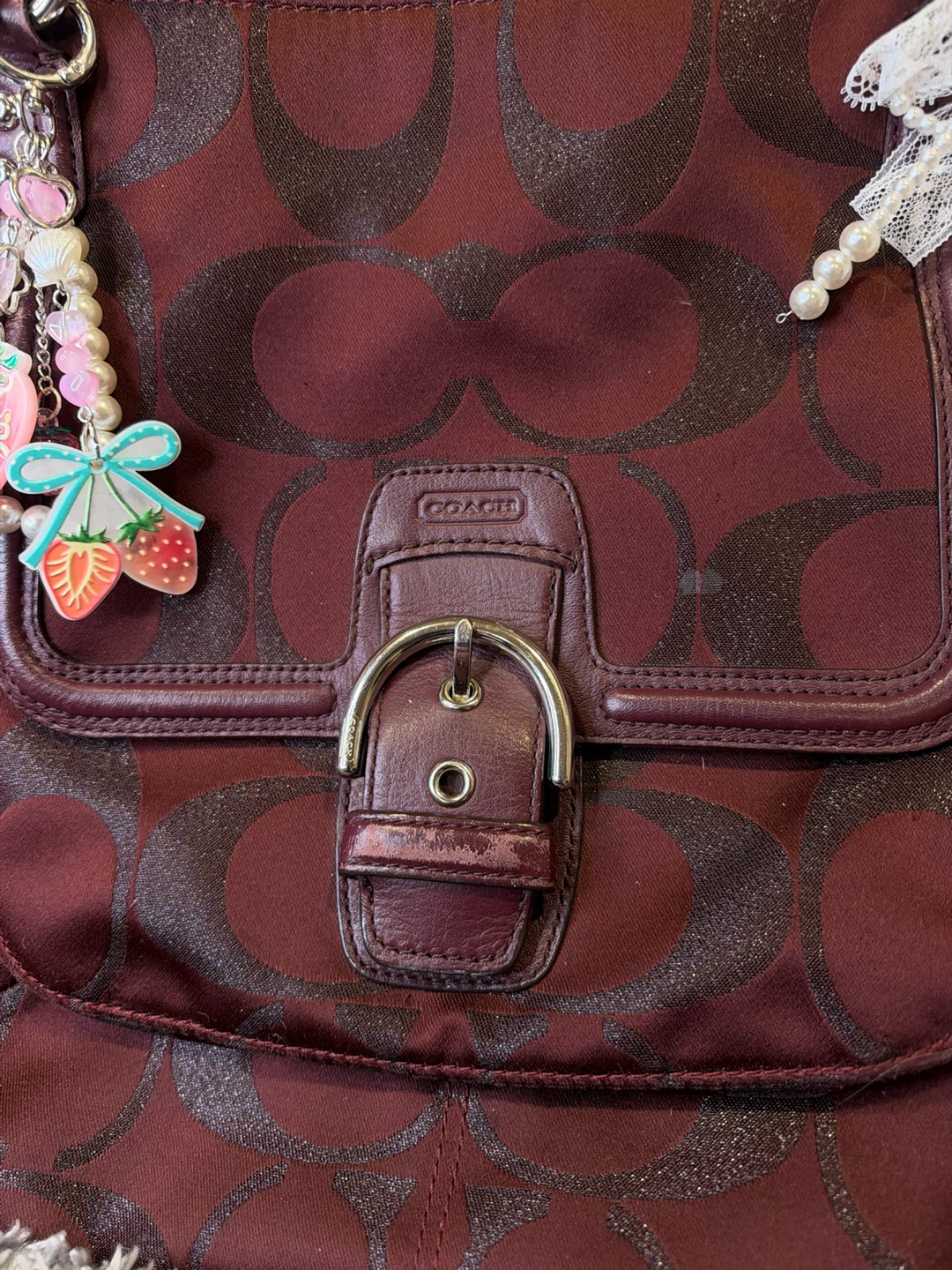 Authentic Coach Signature Campbell Shoulder Bag - photo 2