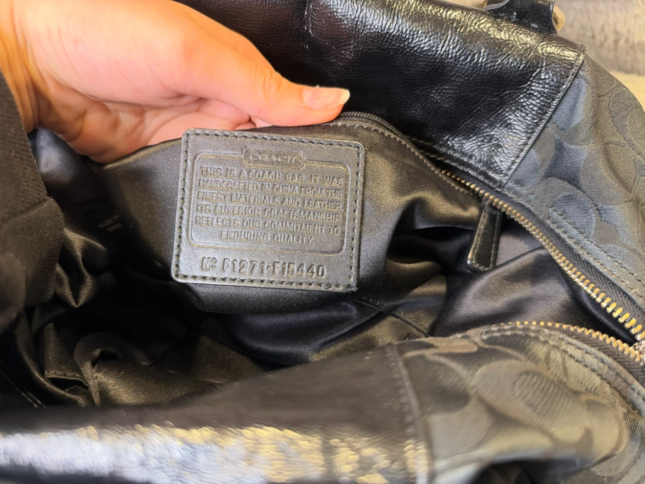 Coach Signature Satchel Bag - photo 5