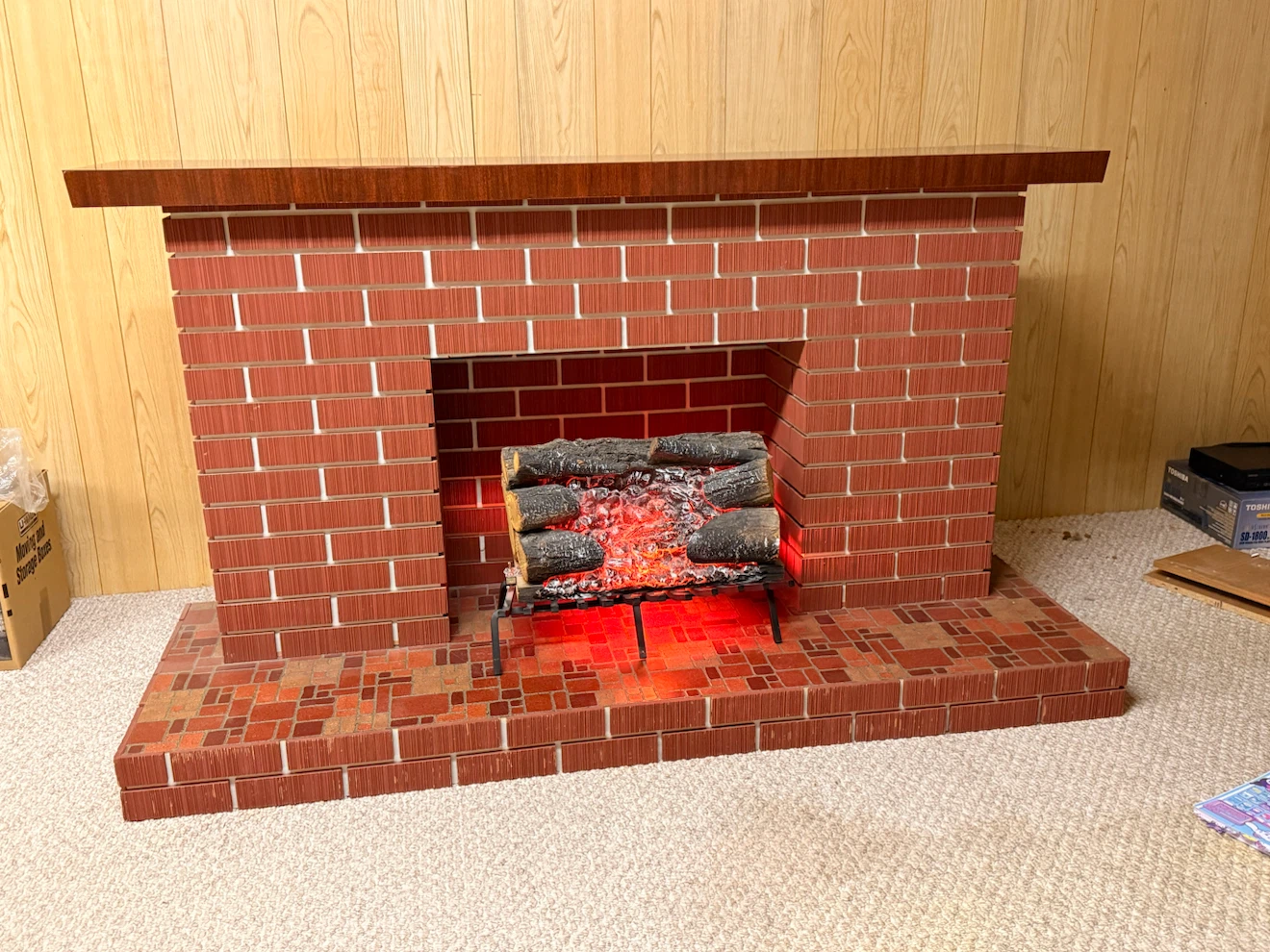 Electric Fireplace Log Set - no heat fireplace works
