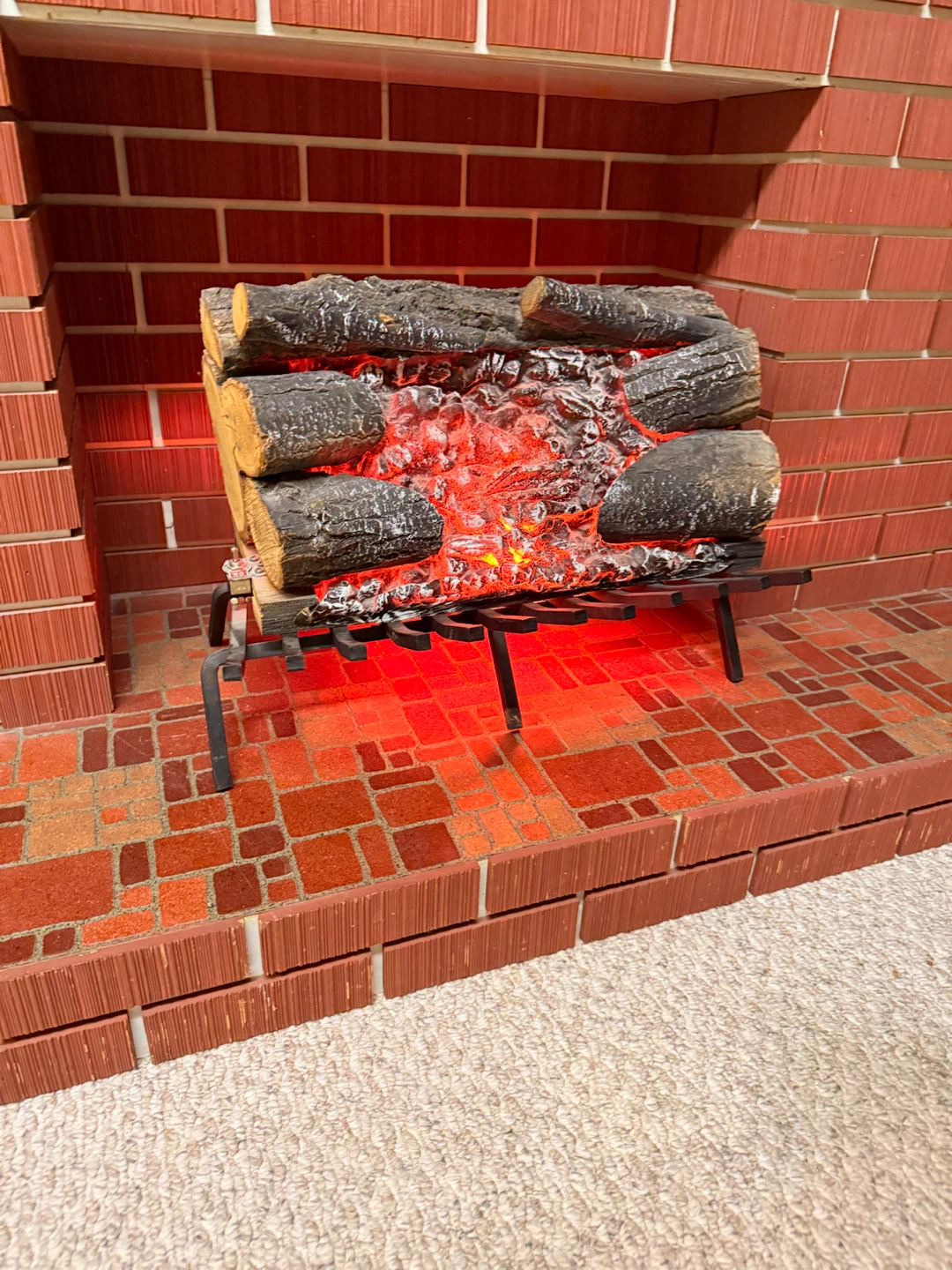 Electric Fireplace Log Set - no heat fireplace works - photo 3