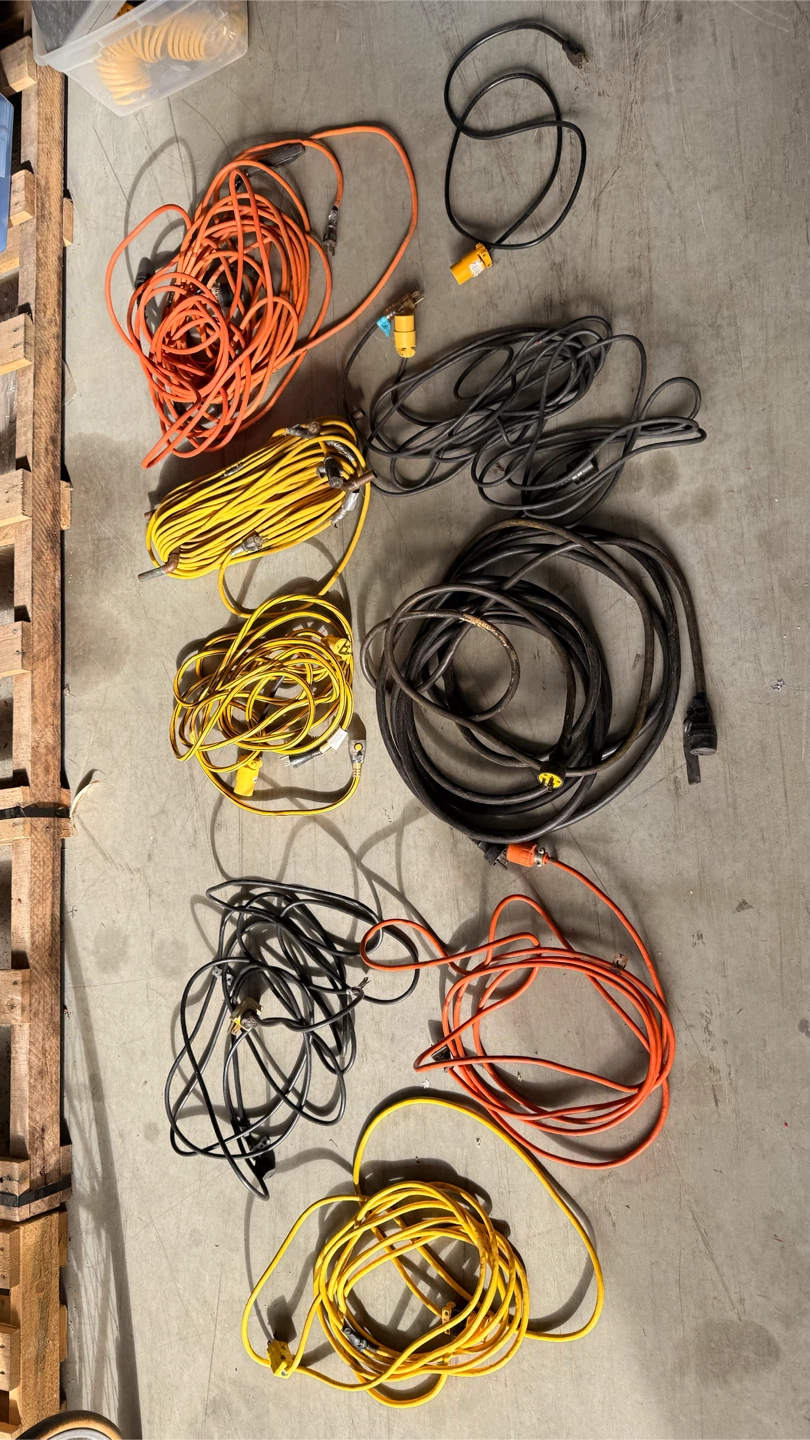 Assorted Extension Cords - Multiple Lengths