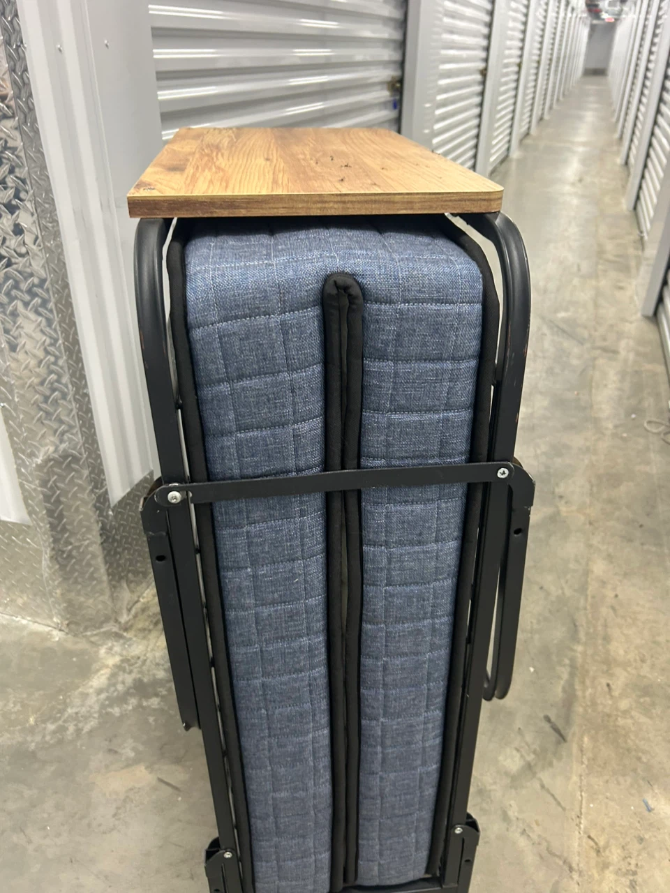 Folding Rollaway Bed with Wood Top - photo 2