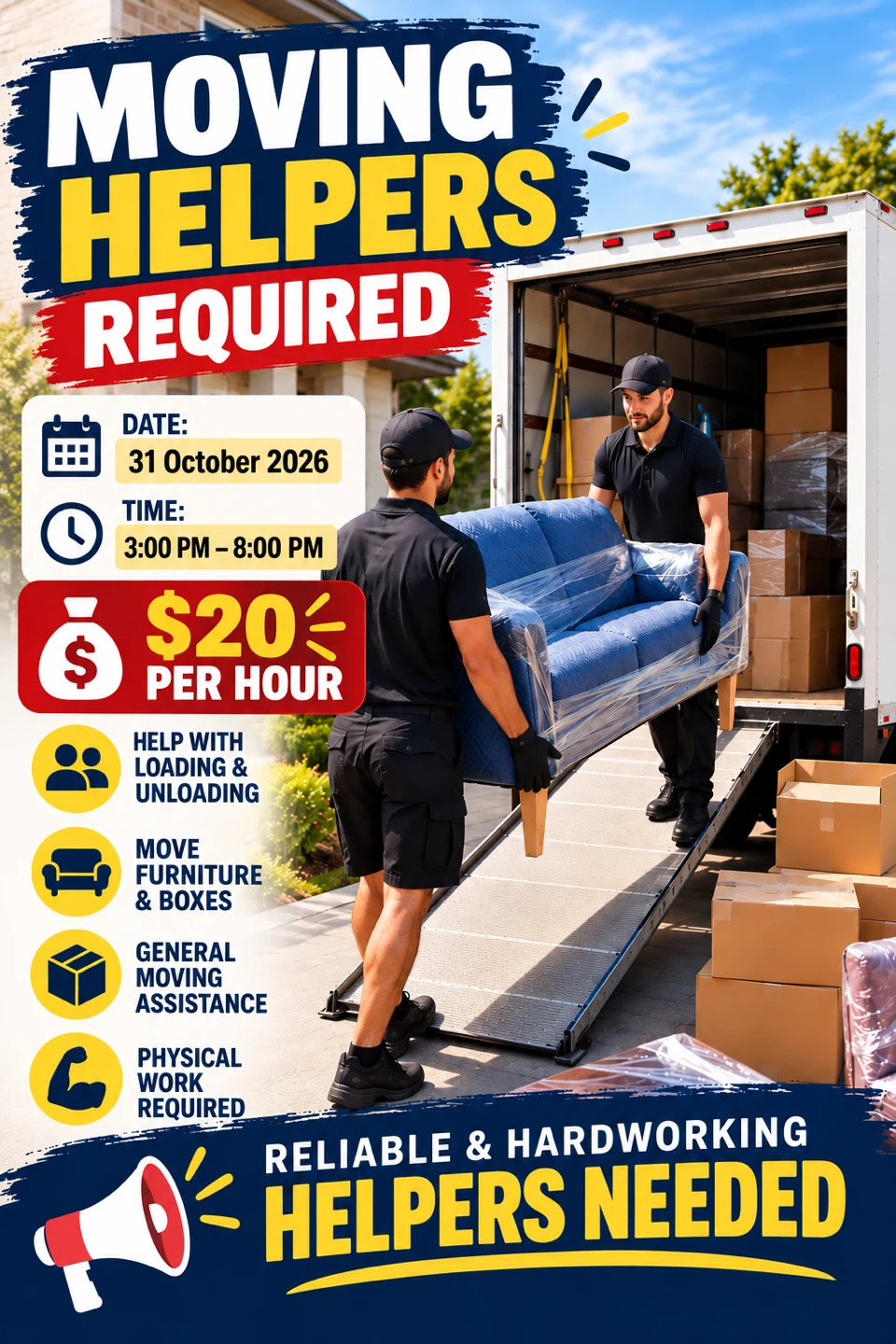 Moving Helper Required