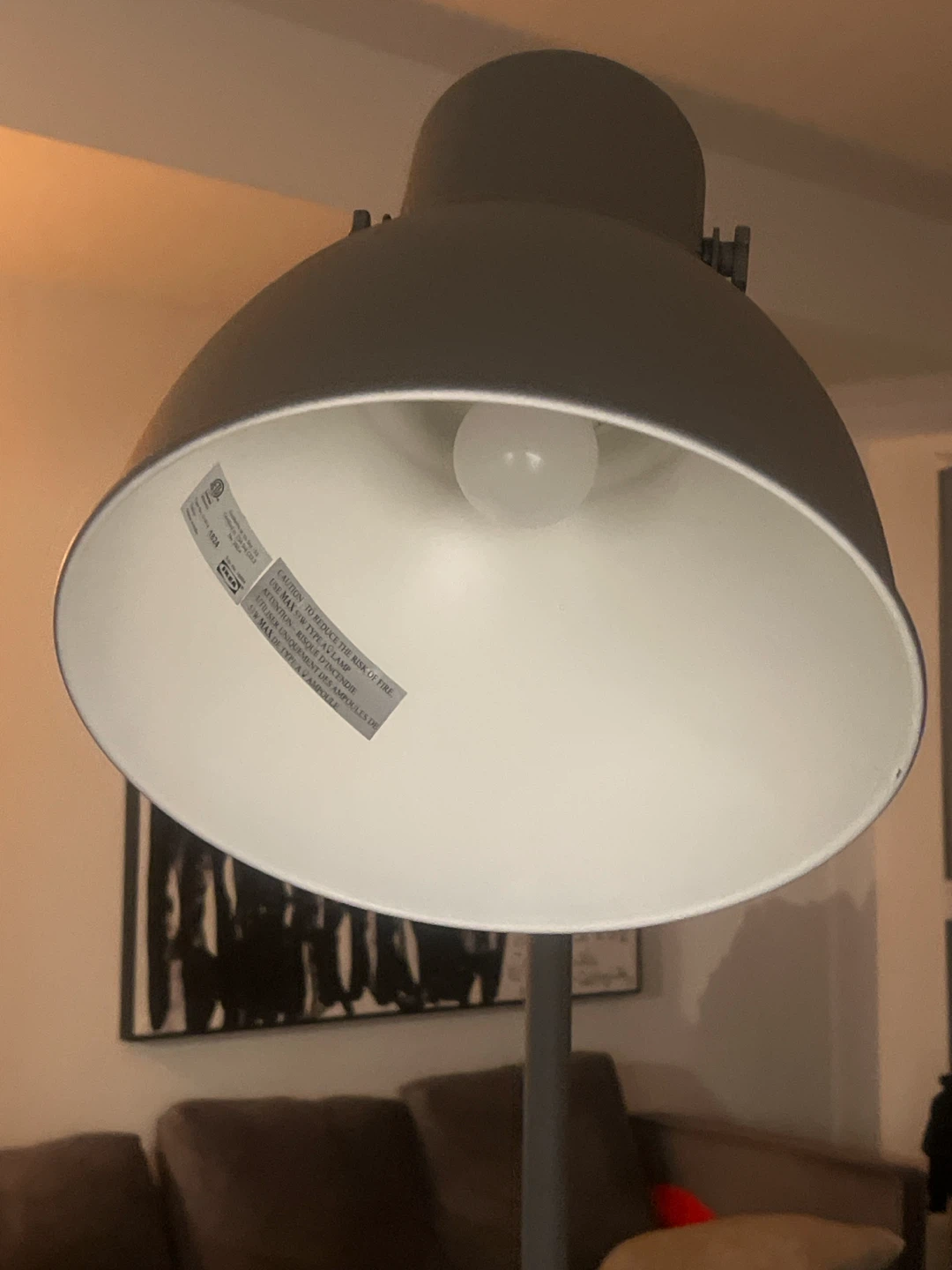 IKEA Hektar dark grey floor lamp - photo 2
