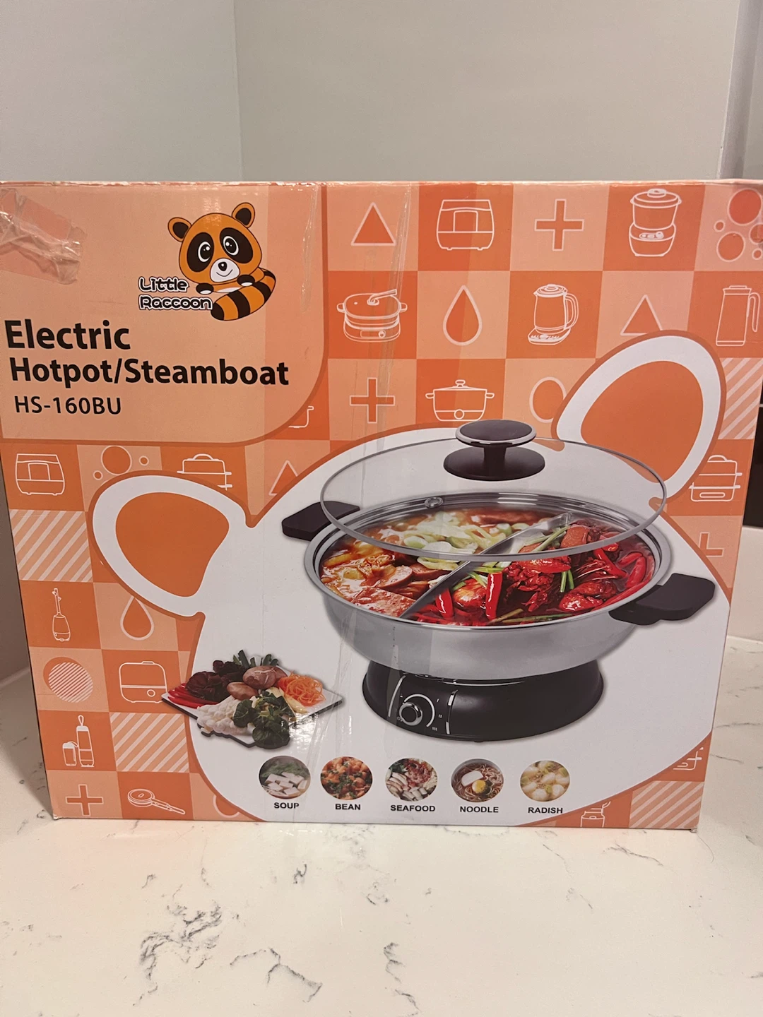 Little Raccoon Electric Hotpot/Steamboat HS-160BU