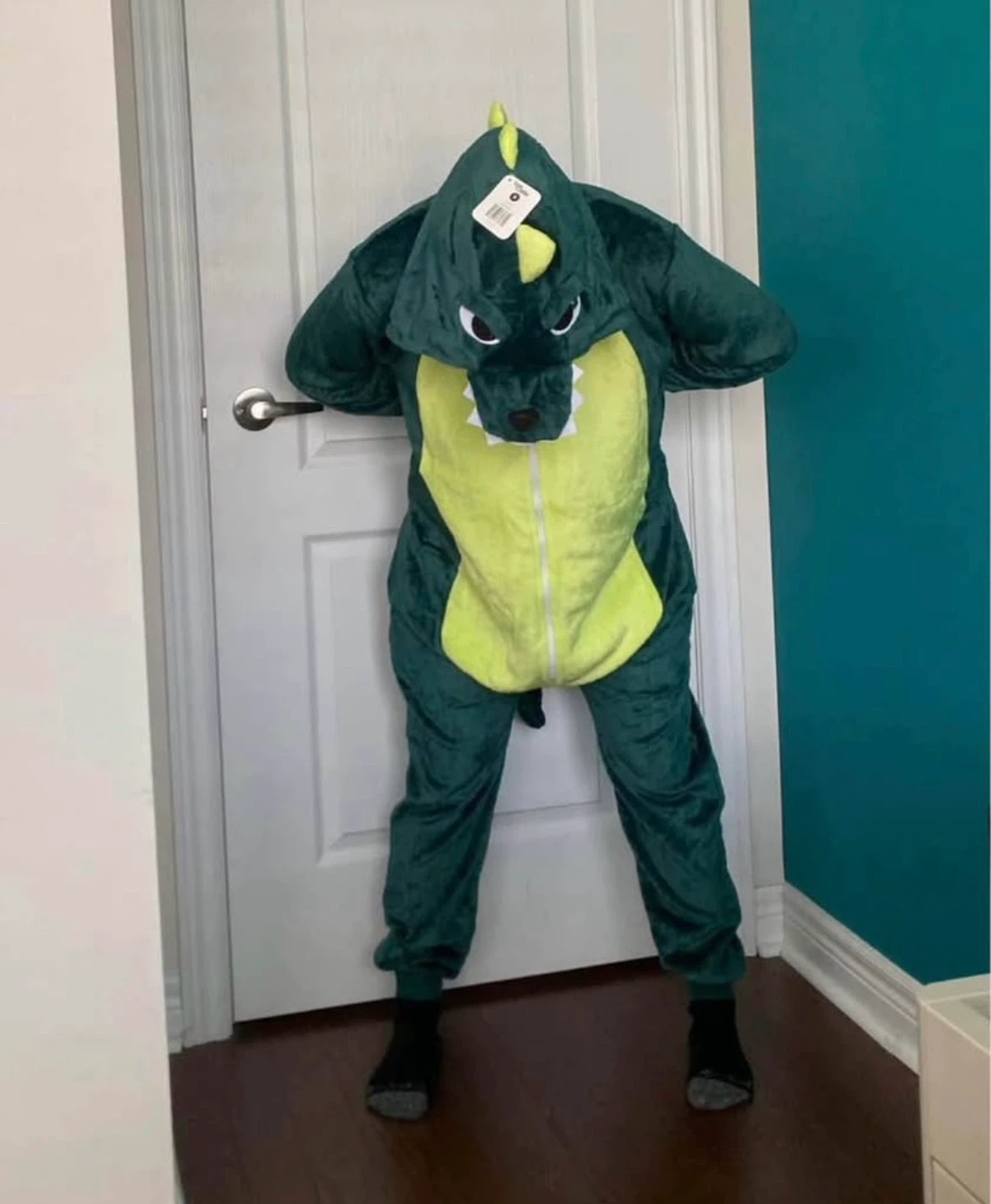 Cozy Cuddler Dinosaur Onesie Custume - Size small unisex