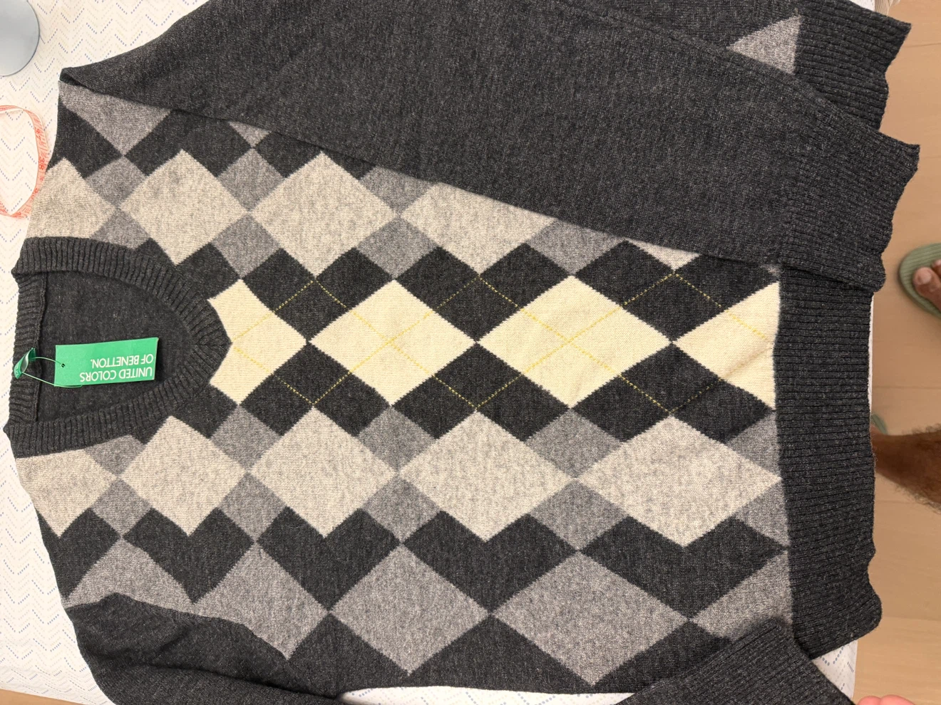 United Colors of Benetton Argyle Sweater